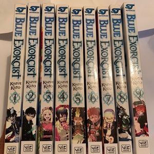 Blue Exorcist Lot of Anime books 1-9